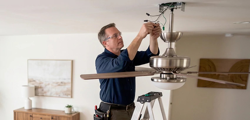 Ceiling Fan Light and Switch Repair in Prattville
